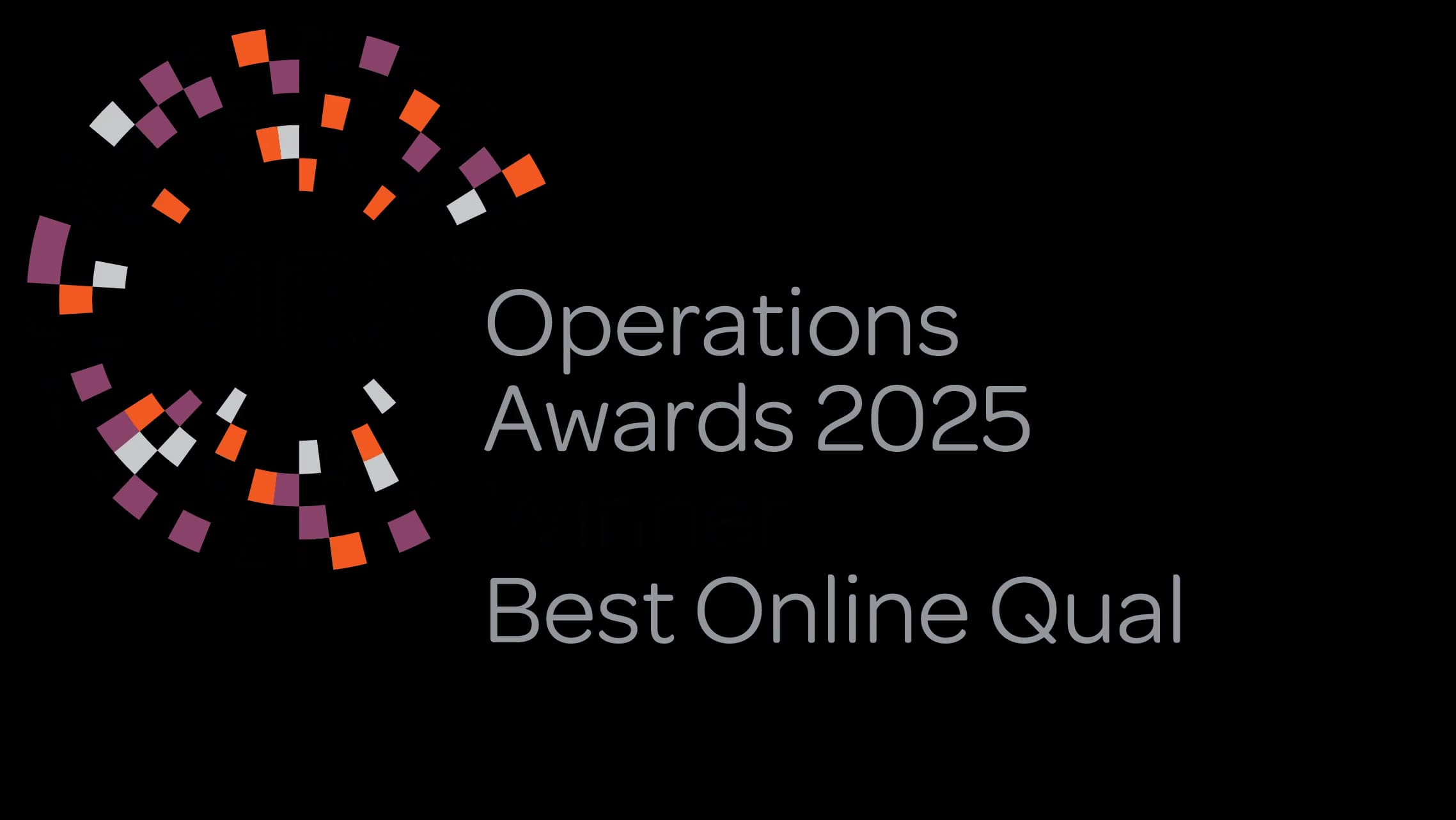 MRS Operations Awards 2025 — Winner, Best Online Qual