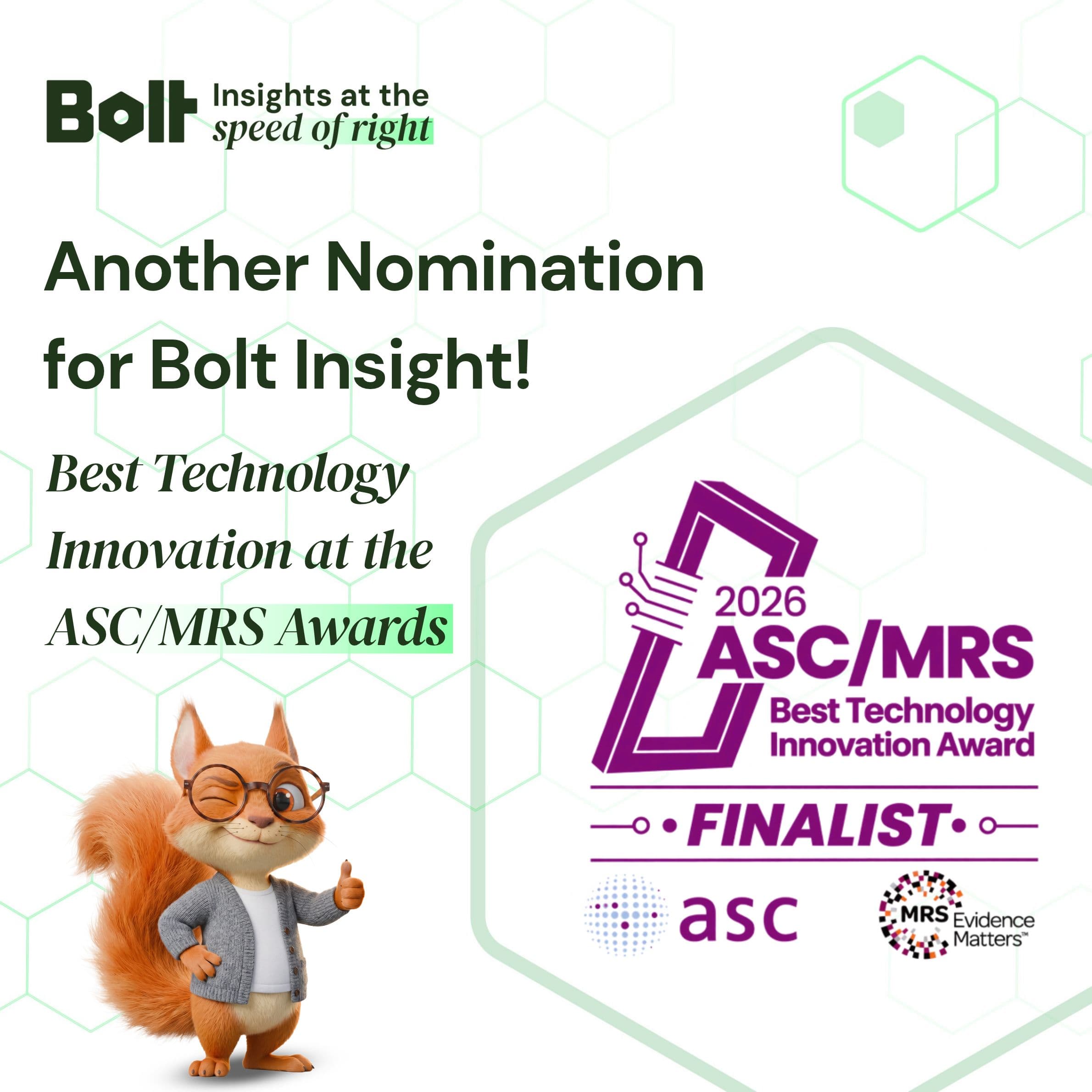 ASC/MRS Award Nomination for Bolt Insight
