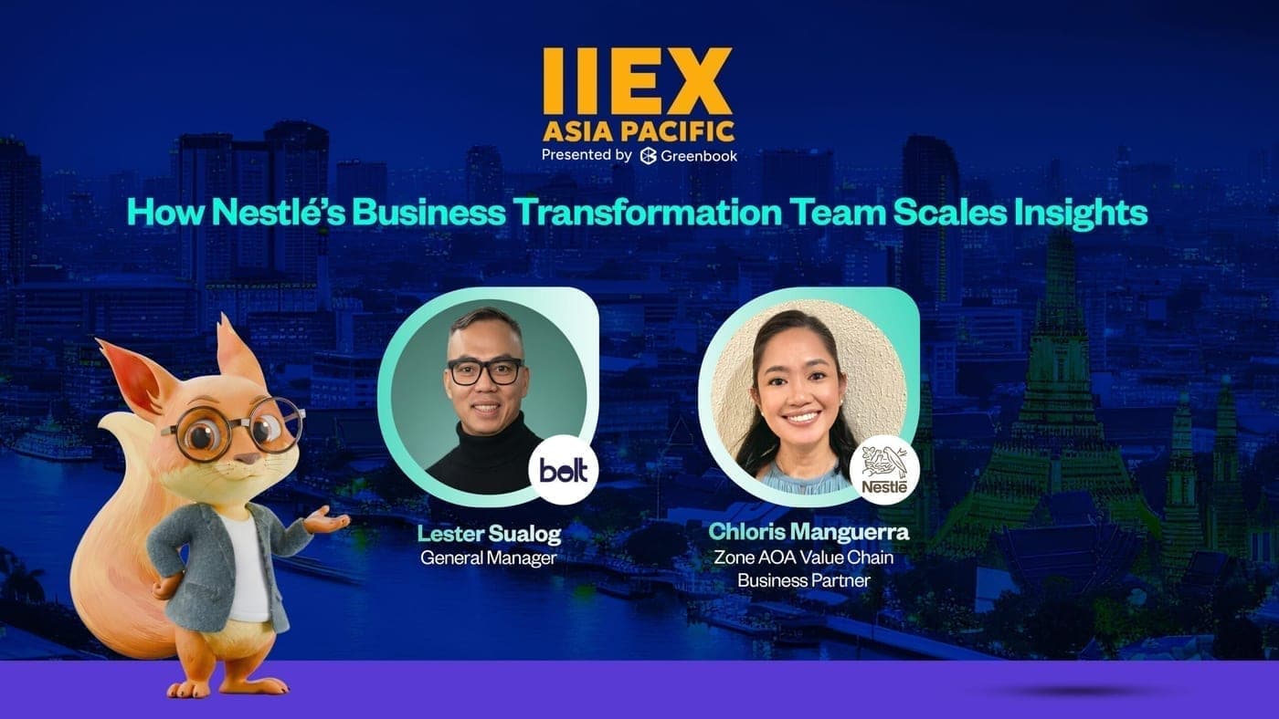 Bolt Insight X Nestlé at IIEX APAC 2026